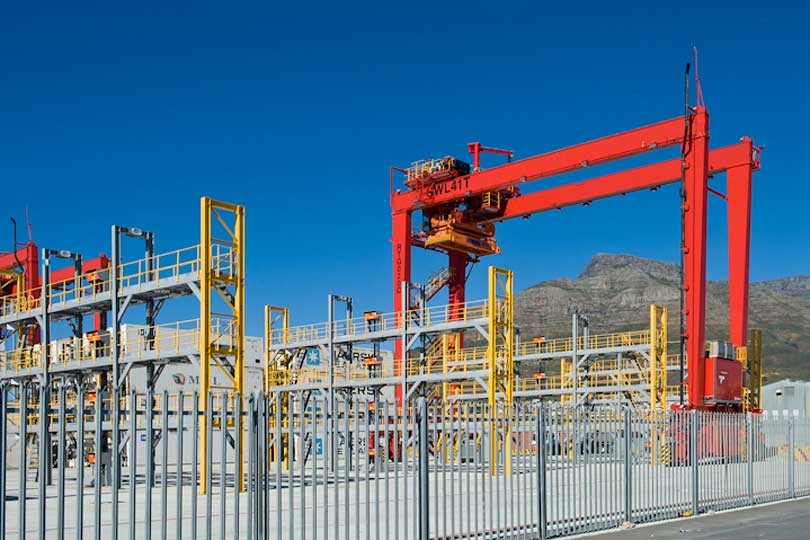 New container loading terminal, Cape Town, South Africa